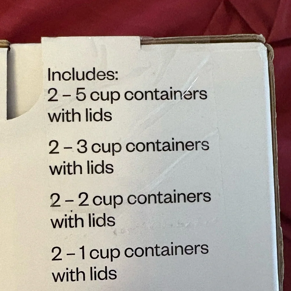 New-8 Food Storage Container Set Multi color freezer & dishwasher safe